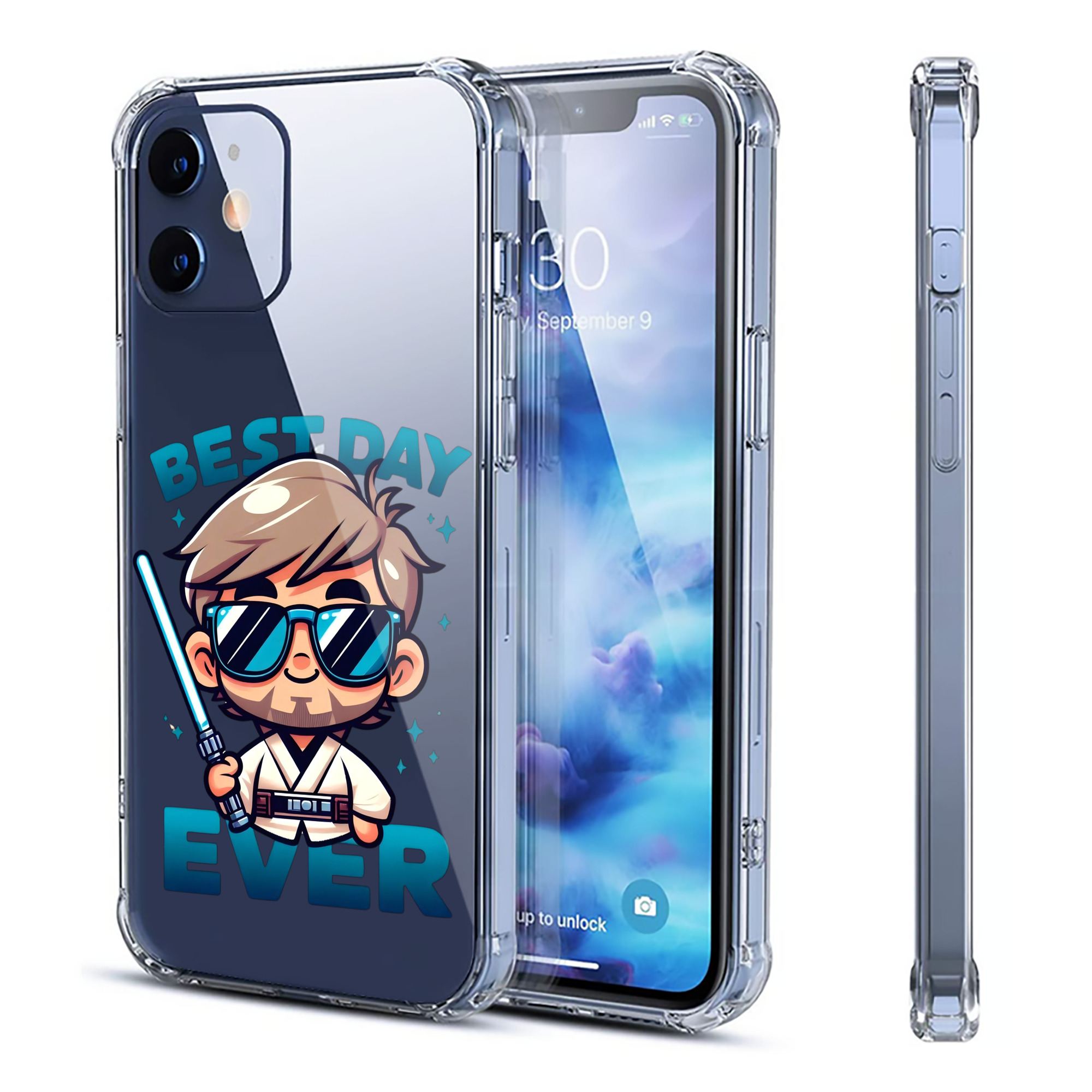（画像用） スター・ウォーズ Star Wars 【iPhone 12シリーズ対応】透明スマホケース（クリアソフトケース）